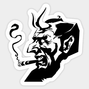 Smokin Devil Sticker